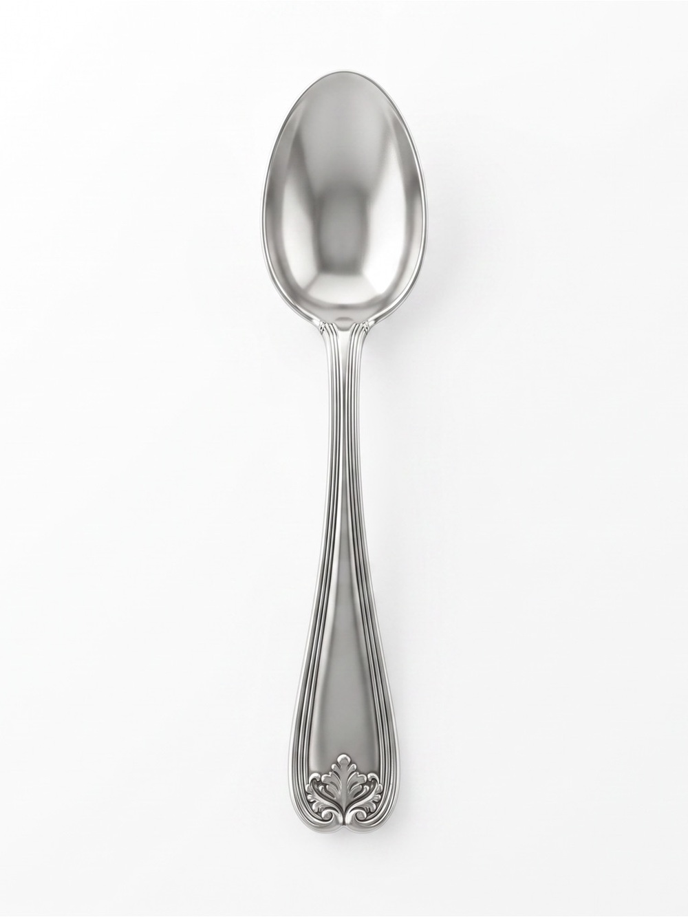 Antique Tiffany & Co Sterling Silver Shell & Thread Spoon Pat 1895 T Mark